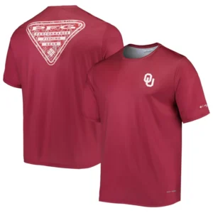 Men's Crimson Oklahoma Sooners Terminal Tackle Omni-Shade T-shirt