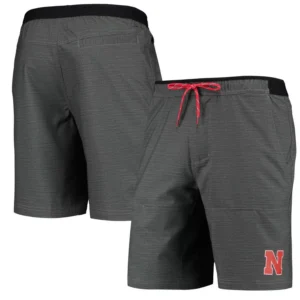 Men's Gray Nebraska Huskers Twisted Creek Omni-Shield Shorts