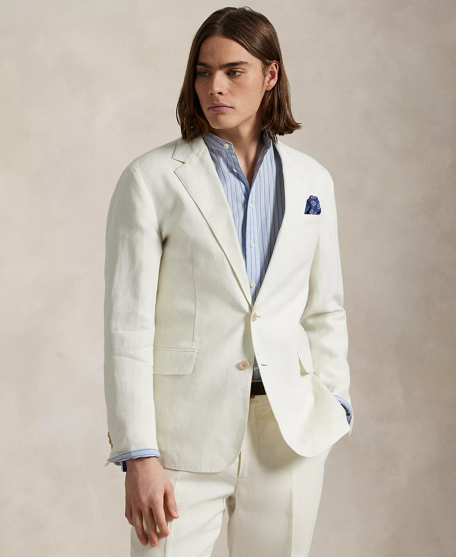 mni-934985c71179d293ca474ecb1a744863 Men's Polo Soft Modern Linen Suit Jacket — изображение 4