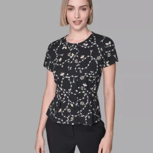 Women's Crewneck Pull-On Fitted Top