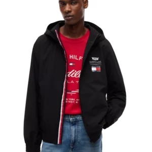 x Cadillac F1® Men's Script Hooded Windbreaker Jacket
