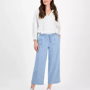 Nautica Women's Cotton Mid-Rise Ankle Pants
