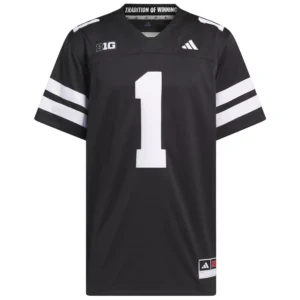 Men's 1 Black Nebraska Huskers Alternate Premier Jersey