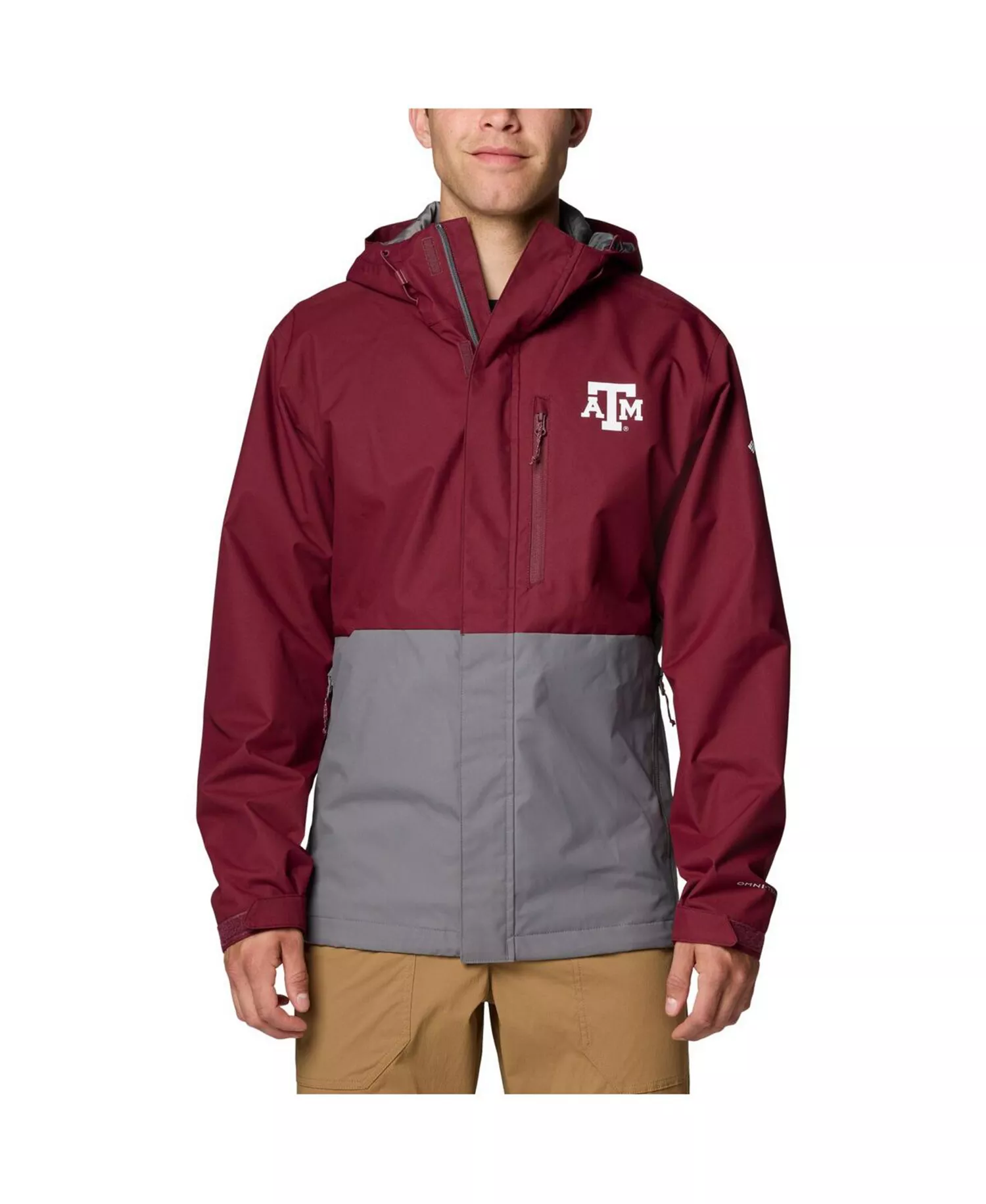 mni-96f9a098373097ef6c12ee591e6357df Men's Maroon Texas A&M Aggies Field Bound Omni-Tech Full-Zip Jacket