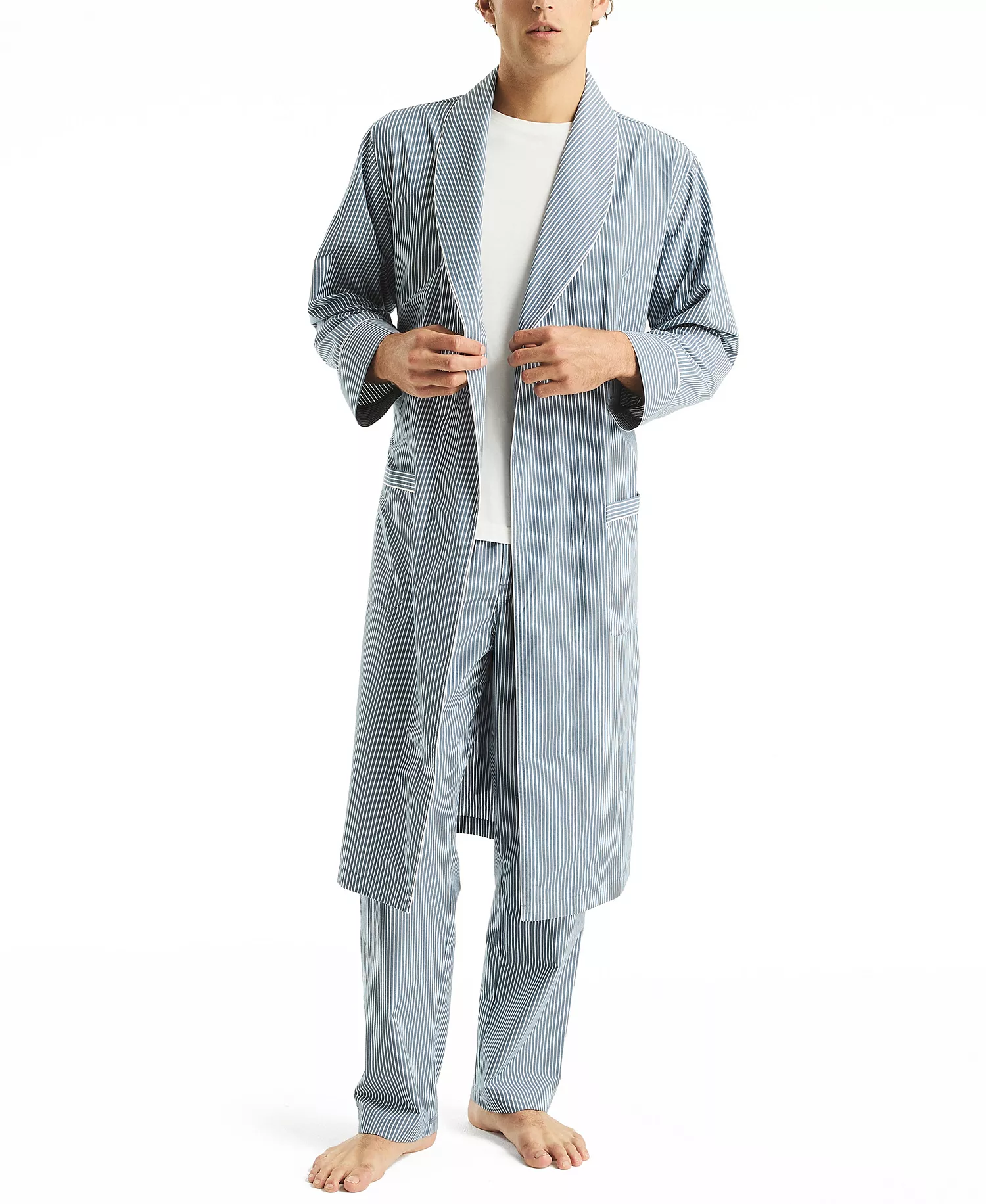 mni-972697af5ab7ce2c7d47be8e5931fb65 Men's Crafted Striped Robe