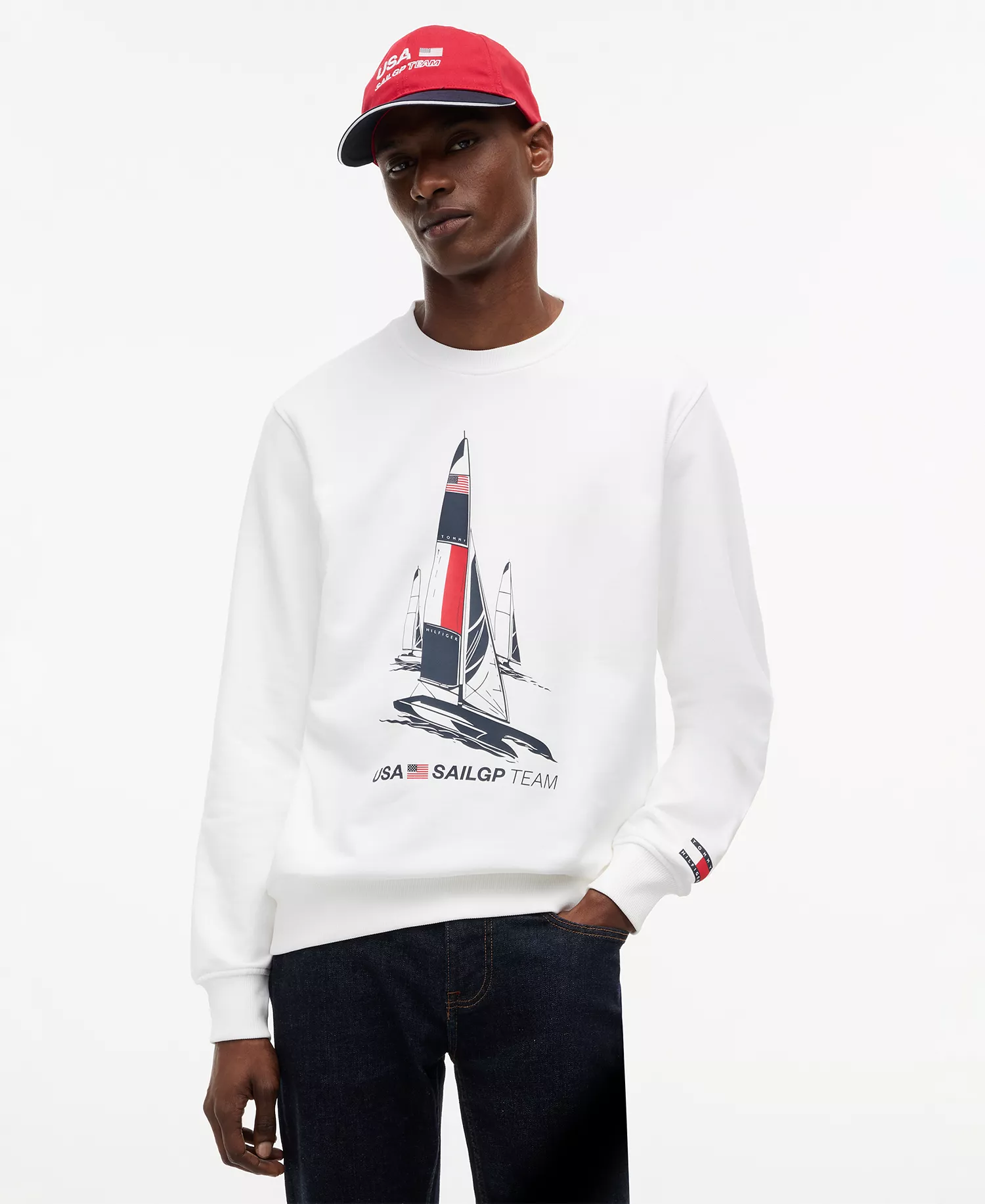 mni-98cfc8299e051edcc36e51ae83cb5517 x U.S. SailGP Men's Graphic Crewneck