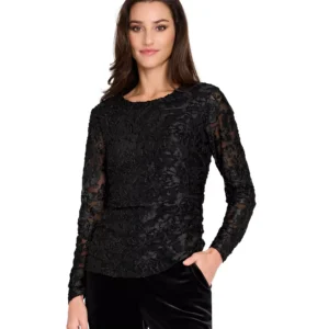 Women's Round Neck Pull-On Top