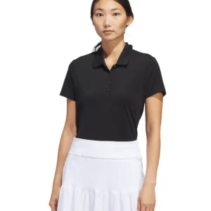 Women's Solid Short-Sleeve Polo Shirt