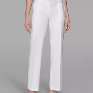 Women's Invisible Zipper Wide-Leg Ankle Pants