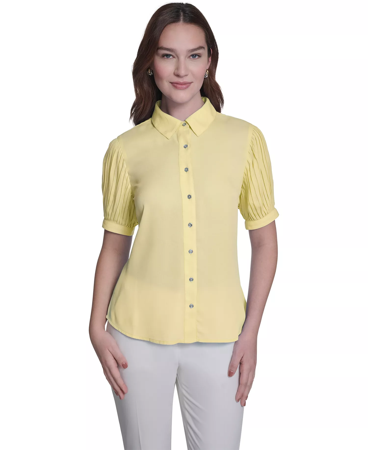 mni-9c346b3b7c936b45fd276333f787514d Women's Collared Top — изображение 3