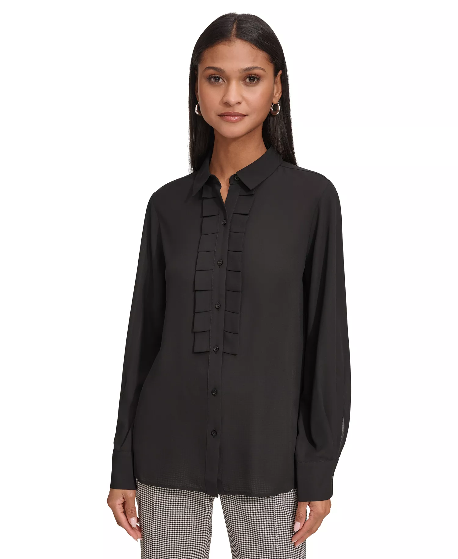 mni-9c77f83edd516023dd458cec083dbda9 Women's Ruffled Blouse