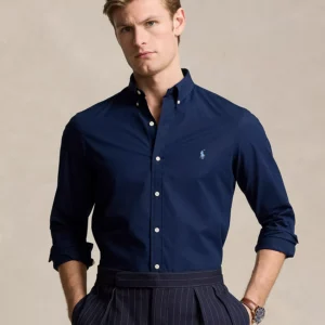 Men's Slim-Fit Stretch Poplin Shirt