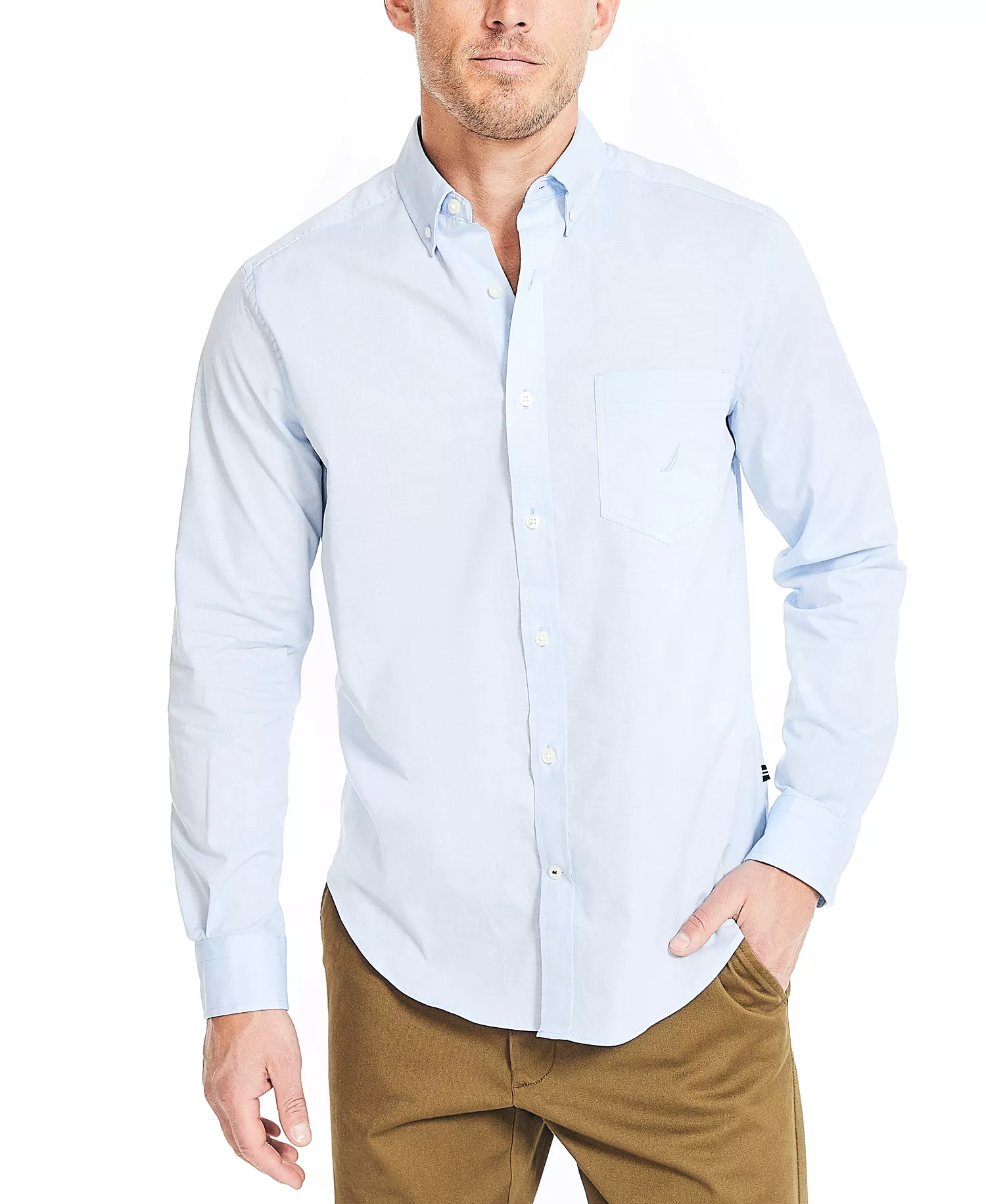 mni-9e34bc4a5a9de50f3a64c67d7c7e2920 Men's Long Sleeve Button Down Shirt — изображение 4