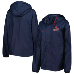 Women's Navy St. Louis Cardinals Flash Challenger Windbreaker Jacket