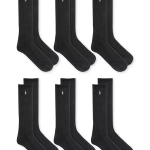 Men's 6-Pk. Performance Sport Crew Socks