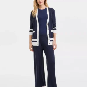 Nautica Women's Pull-On Wide-Leg Sweater Pants