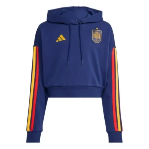 Women's Navy Spain National Team FIFA x World Cup Alphaskin Cropped Hoodie