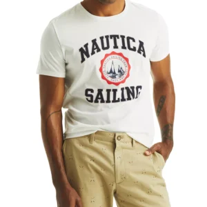 Men's Classic-Fit Sailing Logo Graphic T-Shirt
