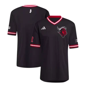 Men's Black Rutgers Scarlet Knights Replica Baseball Jersey