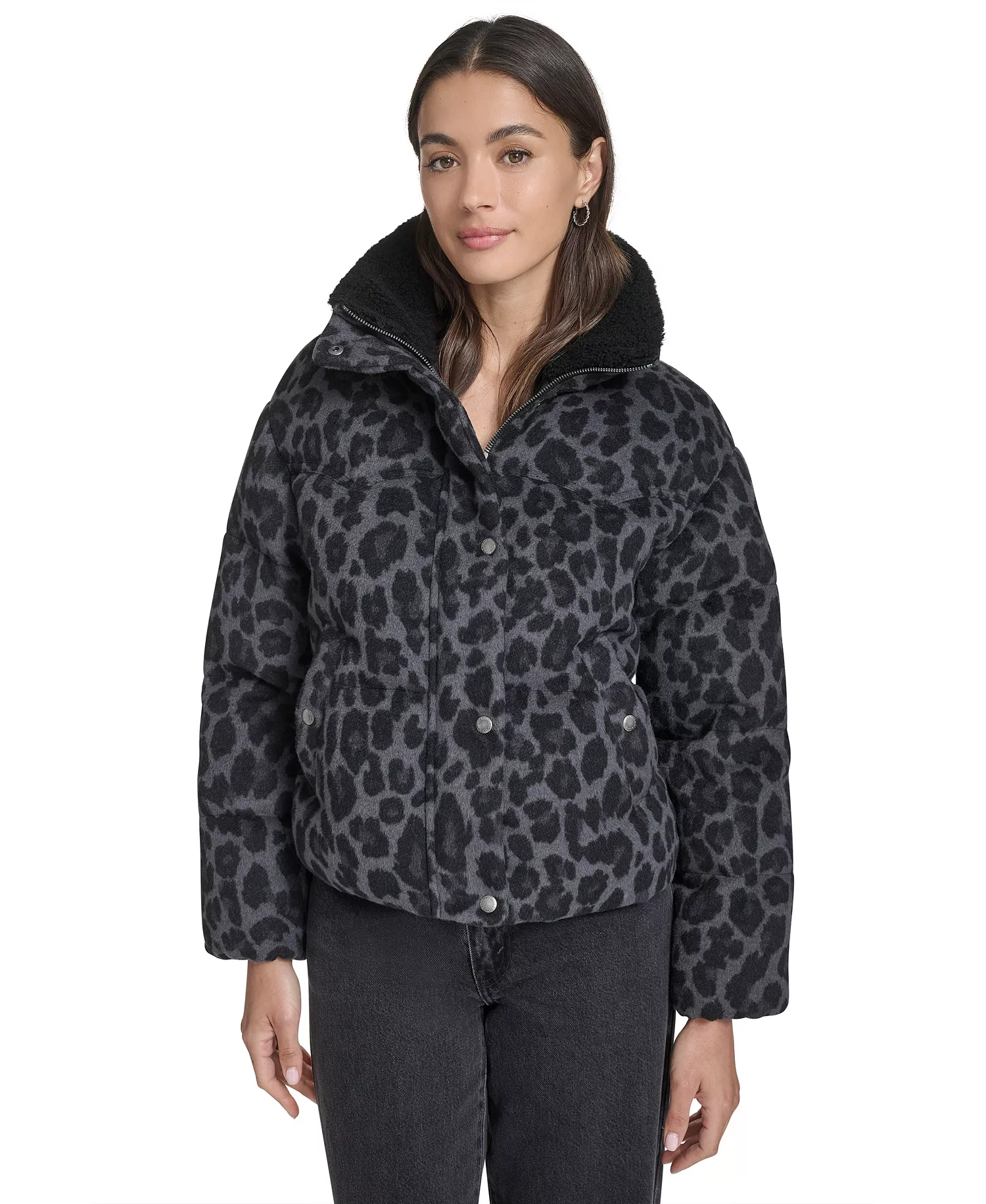 mni-a2722b051e0a502c8415ed781f8e0043 Women's Regular Wool Blend Western Puffer Jacket