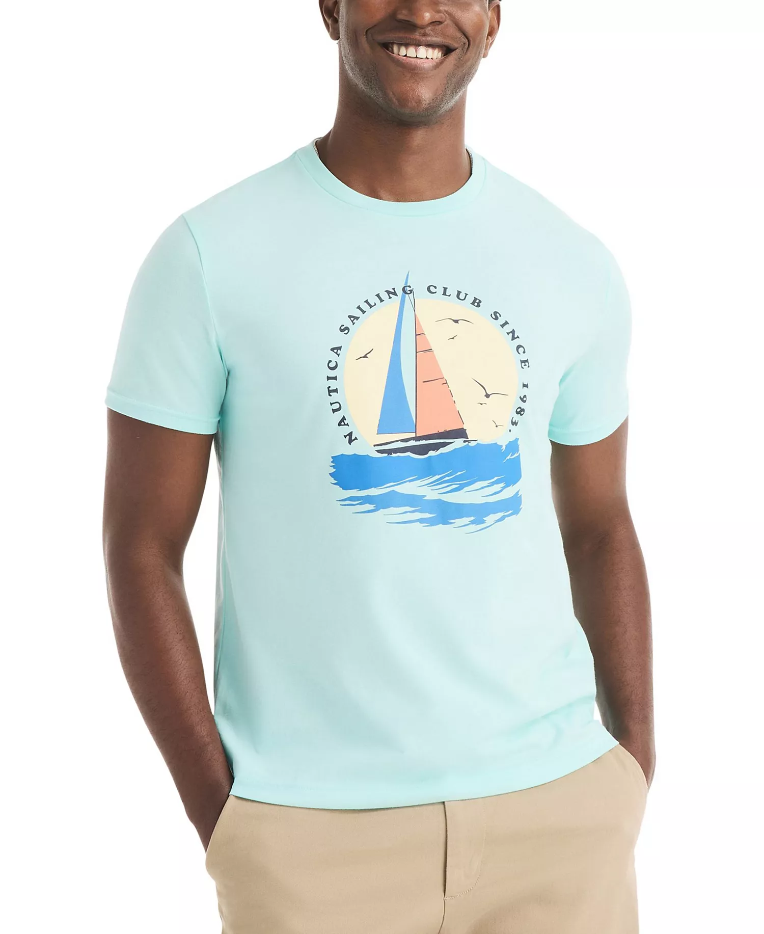 mni-a27d70ee9a91c0587edc869e1166c980 Men's Short-Sleeve Sailing Club T-Shirt