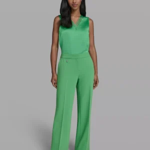 Women's Flare Front-Zipper Pants