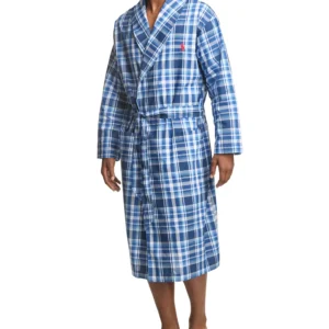 Men's Plaid Woven Robe