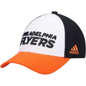 Men's White Philadelphia Flyers Locker Room Adjustable Hat