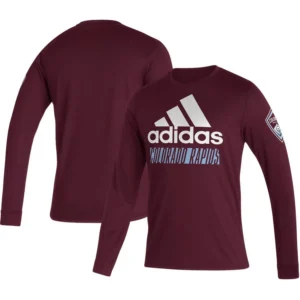 Men's Burgundy Colorado Rapids Vintage Performance Long Sleeve T-Shirt