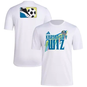 Men's White Sporting Kansas City 2024 Jersey Hook Pre-Match T-Shirt