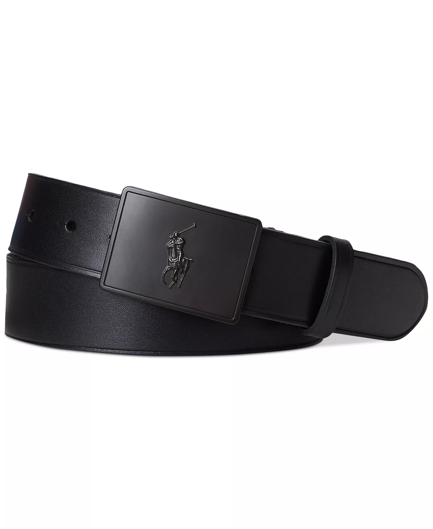 mni-a7613d701aca76aa031bbba93900b0a2 Men's Plaque-Buckle Leather Belt