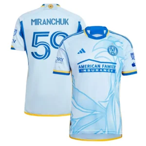 Men's Aleksei Miranchuk Light Blue Atlanta United FC 2024 The Resurgens Kit Authentic Player Jersey