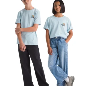 Boys' and Girls' 6-16 Floral Logo Short-Sleeve T-Shirt