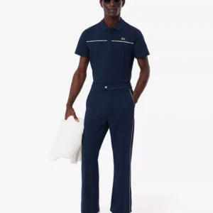 Men's Ribbed Collar Polo Shirt