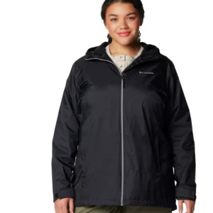 Plus Size Switchback Lined Long Zipper Jacket