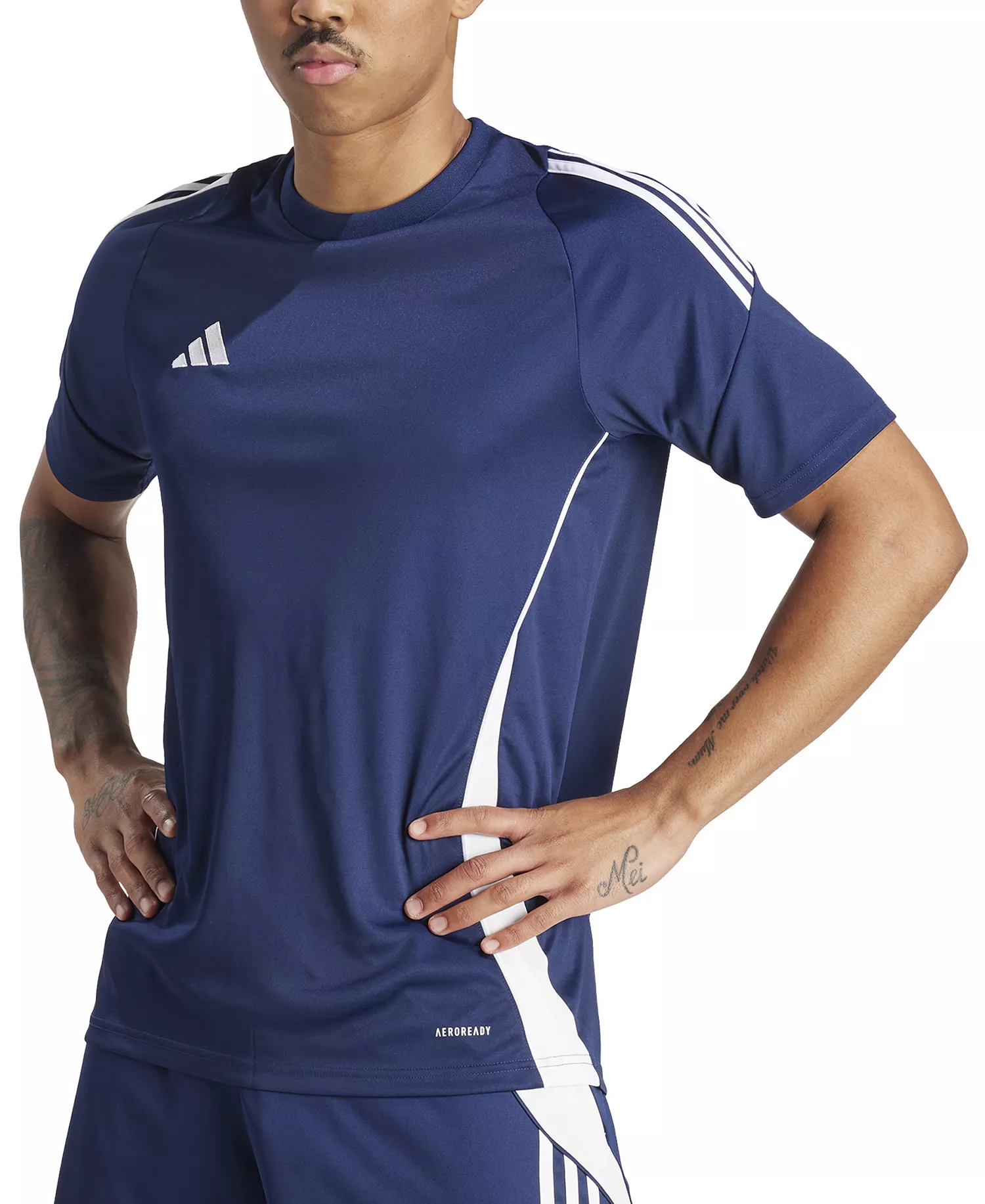 mni-a926bbffdb2ef766f2ab0aa70b5fa761 Men's Tiro 24 Slim-fit Performance 3-Stripes Jersey — изображение 3