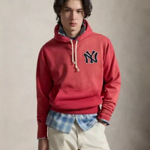 Men's Yankees Logo Fleece Hoodie