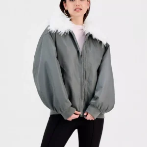 Women's Faux-Fur-Trim Bomber Jacket, Macy's Exclusive