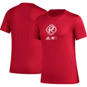 Women's Red New England Revolution AEROREADY Club Icon T-shirt