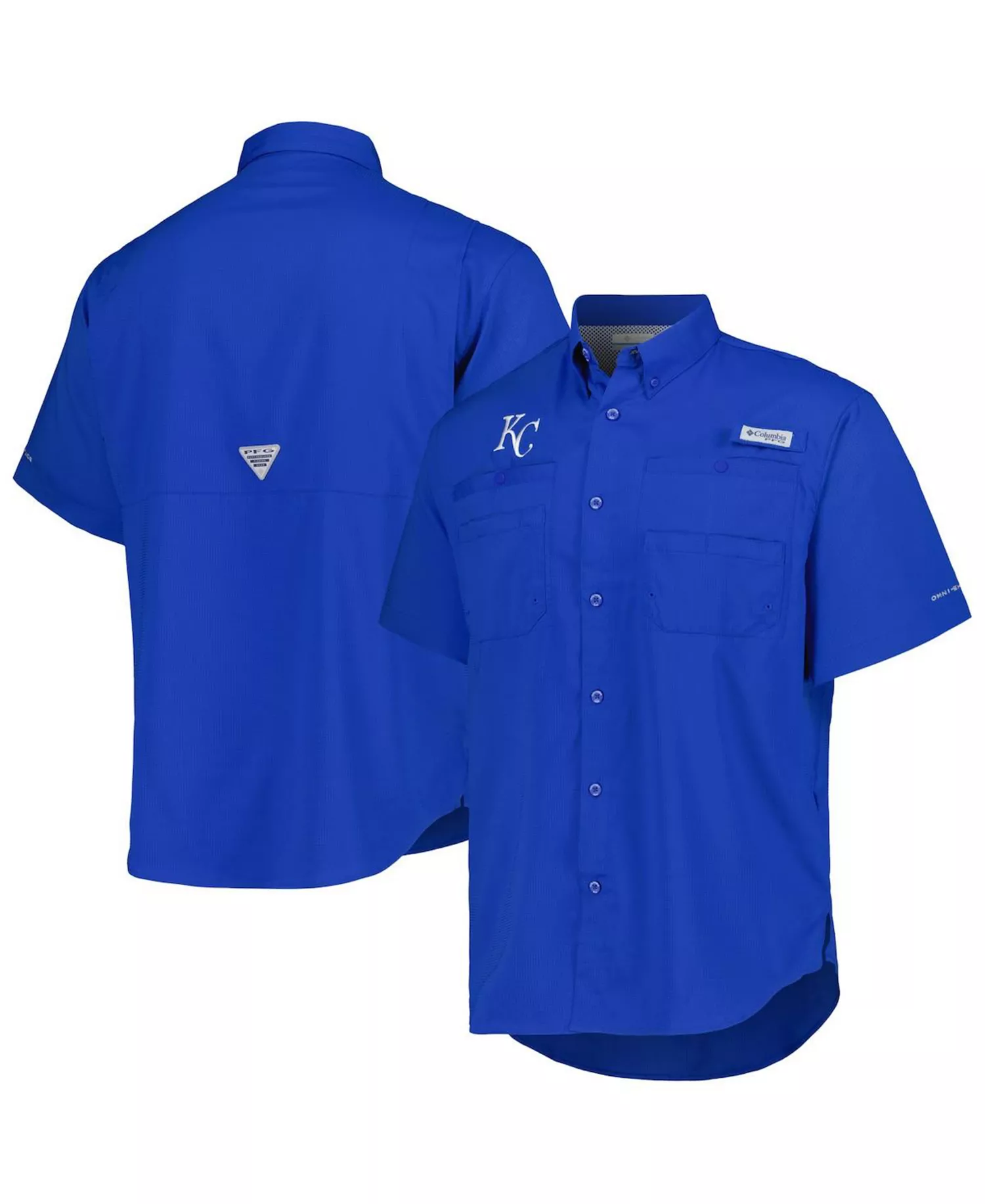 mni-ae225d6f78558f2d6553ea1e7956ccbc Men's Royal Kansas City Royals Tamiami Omni-Shade Button-Down Shirt