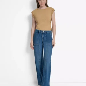 Women's High-Rise Utility Wide-Leg Jeans