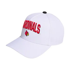 Men's and Women's White Louisville Cardinals Locker Room A-Frame Adjustable Hat