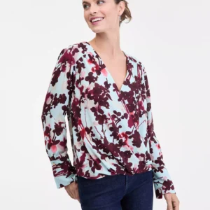 Women's Surplice Long-Sleeve Blouse, Exclusively at Macy's