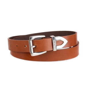 Women's Western Metal Tip End Leather Extended Size Belt