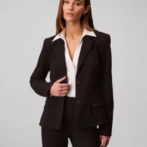 Women's Slim-Fit Ponte Tailored Blazer