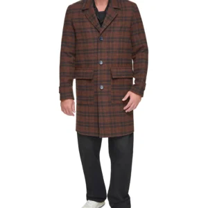 Men's Bexar Plaid Overcoat