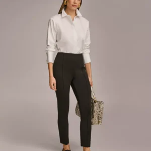 Petite Mid-Rise Ankle-Length Pants
