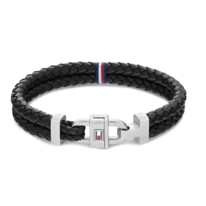 Men's Leather Braided Bracelet