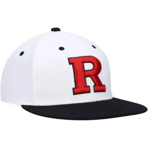 Men's White Rutgers Scarlet Knights On-Field Baseball Fitted Hat