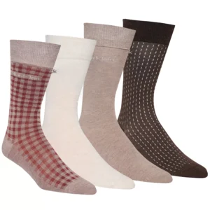 Men's 4-Pack Dress Crew Socks